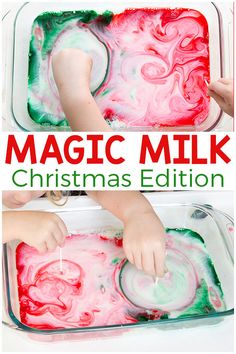 this is an easy and fun christmas activity for toddlers to do with the kids