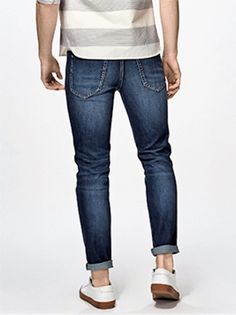 Gender: Men Item Type: Jeans Material: Denim Closure Type: Zipper Fly Wash: Moustache Effect Fit Type: Slim Waist Type: Mid Fabric Type: Plaid Jeans Style: Pencil Pants Thickness: Midweight Length: Full Length Style: Smart Casual Decoration: Fake Zippers Listed year season: The summer of 2018 Color: Dark blue jeans Cowboy blue Stretch: NoPlay Leg opening style: Small straight foot Washing water craft: Water Based style: Popular youth Segment style: Youthful vitality Blue Slim Cotton Jeans, Blue Slim Casual Jeans, Slim Fit Blue Jeans With Pockets, Blue Slim Fit Jeans With Pockets, Blue Slim Fit Jeans For Fall, Dark Wash Cotton Jeans For Winter, Dark Wash Cotton Jeans, Winter Dark Wash Cotton Jeans, Winter Slim Fit Denim Jeans