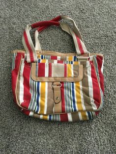 Good condition Listing and template services provided by inkFrog Retro Shoulder Bag With Pockets, Multicolor Beach Shoulder Satchel, Retro Satchel Bag With Pockets, Multicolor Beach Shoulder Bag Satchel, Vintage Shoulder Bag With Zipper For Shopping, Vintage Multicolor Shoulder Bag For Travel, Vintage Shoulder Bag With Zipper Closure For Shopping, Retro Multicolor Bags With Pockets, Retro Tote Bag With Pockets