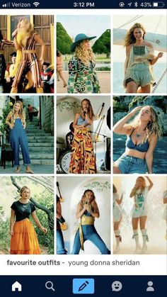 Mamma Mia 2 Outfits Lily James, Amelie Outfits Movie, Mamma Mia Young Donna Outfits, Mamma Mia Shoes, Mamma Mia Clothes Style, Mama Mia 2 Outfits, Mama Mia Fashion, Mamma Mia 2 Outfits, Mama Mia Style