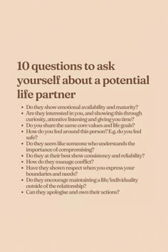 Find A Partner, Questions To Ask Yourself, Relationship Questions, Life Partner