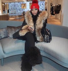 Runs small size up 2-3 sizes Cabin Outfit, Mongolian Fur, Colorado Outfits, Womens Black Booties, Pretty Fashion, Snow Outfit, Skiing Outfit