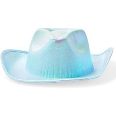 Add this cute cowboy hat to your costume accessories for an upcoming Halloween party, rodeo, festival, or performance. The light blue holographic color is ideal for showing off your style while line dancing or bull riding. The comfortable and breathable non-woven EVA foam material will be sure to block out the sun and keep your head cool. Blue Novelty Costume Accessories Adjustable, Adjustable Costume Accessories For Summer Festival, Novelty Blue Adjustable Costume Accessories, Blue Adjustable Novelty Costume Accessories, Adjustable Blue Costume Accessories For Halloween, Cowboy Hat Party, Cute Cowboy Hat, Holographic Party, Party Favors Halloween