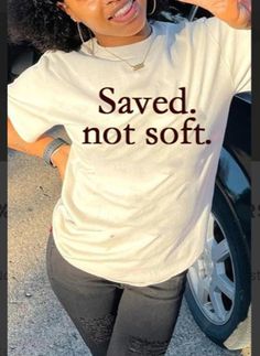 Christian Shirts Designs, White Fashion Casual, Cute Shirt Designs, Letter O, T Shirts With Sayings, Christian Clothing, Print Pullover, Christian Shirts, White Fashion