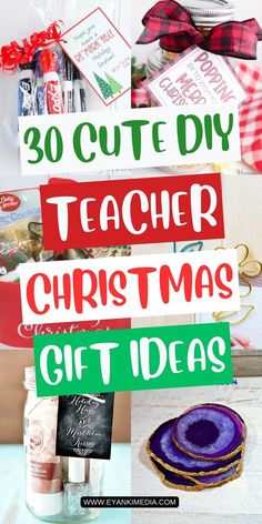 Need cute DIY Christmas gifts for teachers? This list of thoughtful DIY gift ideas includes personalized gifts, unique crafts, and easy-to-make presents. Show your appreciation for teachers with simple and creative holiday gifts that they'll love. Teacher Christmas Gifts Preschool, Christmas Gift Ideas For Teachers, Christmas Gifts For Teachers, Diy Teacher Christmas Gifts, Homemade Teacher Gifts, Gift Ideas For Teachers, Teacher Holiday Gifts, Ideas For Teachers, Red Salsa