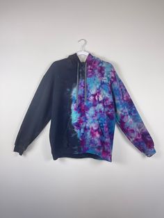 ADULT UNISEX LARGE Handmade Reverse Re-Dye Geode Ice Tie Dye Hoodie *FREE & FAST SHIPPING* .:Base Color: Black .:Brand: Gildan .:Measures 23.5" chest * 26" long * 23" sleeve CARE INSTRUCTIONS: Shirts are PRE-WASHED and PRE-SHRUNK; we perform a very thorough washout process.  Shirts can be washed as normal with other laundry. Check out our Etsy page for more cool designs: https://sublimedyesco.etsy.com Winter Tie Dye Hoodie Top, Winter Tie-dye Long Sleeve Hoodie, Winter Tie Dye Long Sleeve Hoodie, Winter Long Sleeve Tie Dye Hoodie, Crew Neck Tie-dye Hoodie For Winter, Crew Neck Tie Dye Hoodie For Winter, Winter Tie-dye Crew Neck Hoodie, Winter Tie Dye Hoodie With Crew Neck, Tie Dye Long Sleeve Winter Sweatshirt