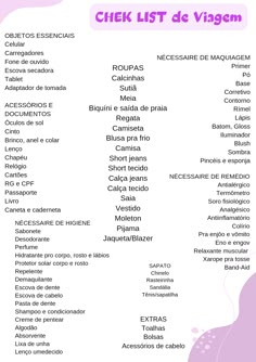 a list of items that are in spanish