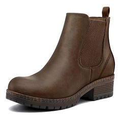 PRICES MAY VARY. 【Harmonizing Comfort with Style】 Elevate your appearance while maintaining unwavering comfort with these Chelsea boots. Boasting a modest heel height of 1.8 inches and a platform of 0.91 inches, these boots offer the ideal lift. The 5-inch shaft adds a touch of flair, ensuring you stride in line with contemporary fashion trends. 【Effortless On and Off】 Bid farewell to the struggle of putting on or taking off your boots. These Chelsea boots are equipped with sided elastic bands a Retro Inspired Outfits, Low Heel Booties, Heeled Chelsea Boots, Confident Style, Chelsea Ankle Boots, Casual Evening, Lug Sole, Short Boots, Contemporary Fashion