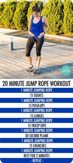 Rope Workout, Jump Rope Workout, 20 Minute Workout, Cardio Training, Health Risks, Fitness Transformation, Jump Rope, Hiit Workout, Cardio Workout