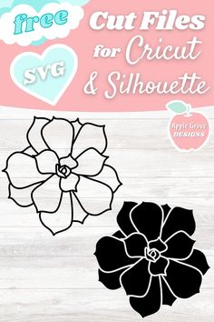 the cut files for cricut and silhouettes are available in two different styles