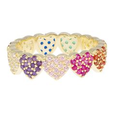 A sweet accessory with a romantic touch. This multicolored crystal ring stands on its own, or pairs well in a simple stack. 14k gold plated sterling silver Assorted Rainbow Crystals Hypoallergenic Preppy Accessories Rings, Preppy Rings, Ragen Jewels, Preppy Ring, Lips Ring, Read My Lips, Angel Accessories, Preppy Bracelets, Sweet Accessories