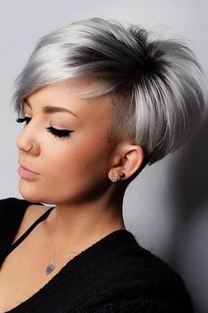 Short Pixie Haircuts, Trending Hairstyles, Short Hair Haircuts, Short Hair Styles Pixie, Pixie Cuts, Short Bob Hairstyles, Pixie Hairstyles, Undercut