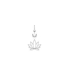 a line drawing of a lotus flower on a white background