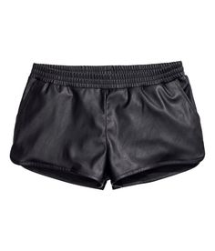 PU Leather Solid Slim High Waist Shorts - Uniqistic.com Short Cuir, Faux Leather Shorts, Ripped Denim Shorts, Elastic Shorts, H&m Shorts, Hot Shorts, High Waist Shorts, Mini Short