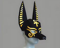 Hello Friends,   Anubis Papercraft mask making is now very simple and easy. You will receive 1 colorless stencil after purchase Also suitable for use as a foam template If you want your mask to be hard and long-lasting, cut it one by one after removing it from the printer, use card or thick A4 sheets. After cutting the papers, glue them to the cardboard And combine the numbers The template is easy to follow. You will have a lot of fun making this Anubis mask People relax and spend a few peaceful Anubis Costume, Toothless Toy, Template Papercraft, Anubis Mask, Mask Papercraft, Egyptian Mask, Mask Inspiration, Mask Printable, 3d Mask