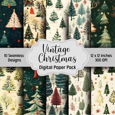 Vintage Christmas Digital Paper Bundle, 10 Seamless Patterns, Junk Journal Paper, Printable Digital Paper, Scrapbook Paper, Backgrounds - Etsy Journal Paper Printable, Star Bible Verse, Christmas Digital Paper, Paper Backgrounds, Paper Scrapbook, Junk Journal Paper, Paper Printable, Digital Paper Pack, Journal Paper