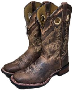 Rugged Distressed Brown Boots For Western-themed Events, Rugged Moto Boots For Western-themed Events, Rugged Distressed Brown Boots For Ranch, Rugged Fitted Moto Boots For Ranch, Western Brown Boots With Reinforced Stitching, Brown Rugged Moto Boots, Fitted Brown Rugged Moto Boots, Rugged Brown Moto Boots For Rodeo, Distressed Brown Moc Toe Western Boots