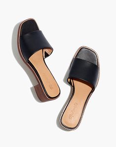 Mules Shoes Flat, Staple Shoes, Mule Shoes, Leather Industry, Genuine Leather Sandals, Sustainable Leather, Madewell Shoes, Aesthetic Shoes, Only Shoes