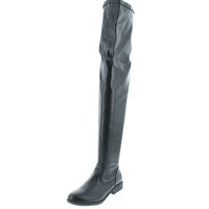 Bamboo Montana-53 Women's Stretch Side Zipper Snug Fit Thigh High Riding Boots Size: 5.5 B(M) US.  Color: Black.  Gender: female.  Age Group: adult. Thigh High, Thigh Highs, Riding Boots, Snug Fit, Side Zipper, Montana, Gender Female, Clothing And Shoes, Womens Boots