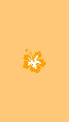 an orange and white flower on a yellow background with the words,'hawaiian flowers '