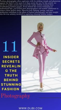 a woman in pink is posing for a magazine cover with the words, 11 insider secrets revealed