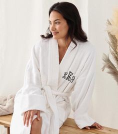 Embroidered Robes for Women, Personalized Initials Bath Robes, White 100% Cotton Robe, Wifey Gifts, Spa Bath Robe, Special Gift from Husband We provides the best quality and value when it comes to personalization/customization on clothing products and accessories. We are here to digitize your designs, logos, pictures, and imaginations to various apparels in an attractive way. Hey, its 70% off on our entire stock but its a limited time offer. Don't miss the opportunity to gift your loved one's wh Robes White, Spa Robes, Robes For Women, Embroidered Robes, Bath Robes, Garment Labels, Personalized Initials, Script Font, Gifts For Wife