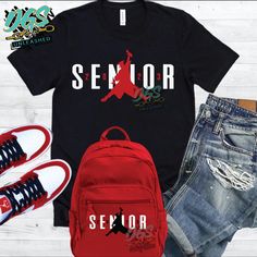 Senior 2023 Svg, Senior Class Of 2024, 2023 Svg, Senior 2023, Silhouette Design Studio, Graduation Shirts, Shirt Bag, Shirts For Teens, Graphic Tops