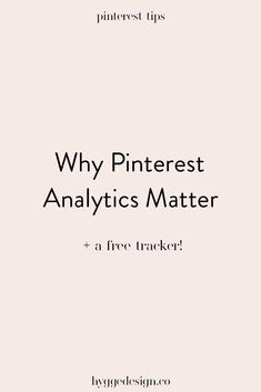 a book cover with the title, why pinterest analtists matter?