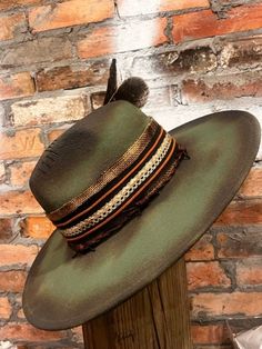 Country Style Distressed Wide Brim Hats, Distressed Brimmed Hat For Western Events, Distressed Brimmed Hat For Western-themed Events, Distressed Brimmed Hats For Country Events, Rustic Wide Brim Distressed Hat, Distressed Country Style Hat For Events, Distressed Country Style Hat For Country Events, Country Style Distressed Brimmed Hat, Distressed Western Fedora Hat