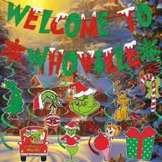 an image of a welcome sign for the holiday season