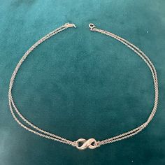 No Longer Being Sold Double Chain 925 16 Inches Jewelry Tiffany, Infinity Pendant, Tiffany Co Jewelry, Double Chain, Tiffany & Co., Womens Jewelry Necklace, Jewelry Necklaces, Women Jewelry, Necklaces