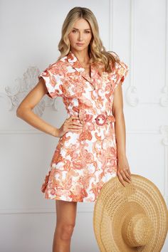 This fun A-line dress is the perfect Summer staple! The Evelyn dress boasts all the details you could ever want. Featuring cuffed sleeves, front pockets, stunning gold buttons, and a removable belt to accentuate the waist, you're never going to want to take this one off! 50% linen 50% poly. Machine wash, hang dry. Button front. Removable belt. Summer Short Sleeve Belted Dress With Buttons, Summer Belted Dress With Buttons And Short Sleeves, Fitted Belted Summer Dress With Buttons, Fitted Belted Dress With Buttons For Summer, Belted Mini Dress With Short Sleeves For Vacation, Chic Summer Belted Dress With Button Closure, Chic Belted Dress With Button Closure For Summer, Dog Size Chart, The Hundreds