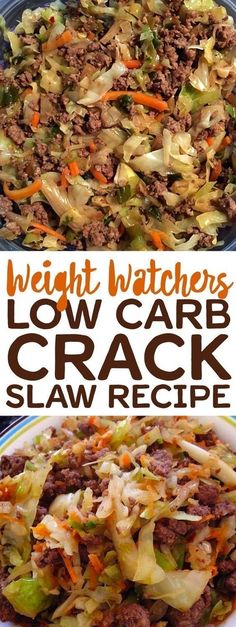 this is an image of low carb crock slaw recipe