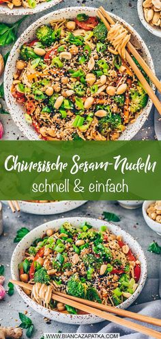 Chinesische Sesam Nudeln Vegan Asian, Vegan Cooking, Going Vegan, Recipe Book, Lasagna, Last Minute, Food Inspiration, Meal Prep, Vegetarian Recipes