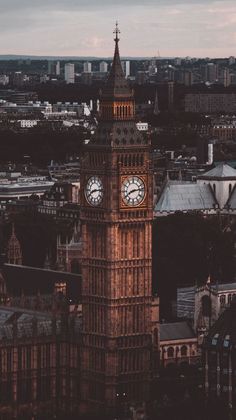 the big ben clock tower towering over the city of london