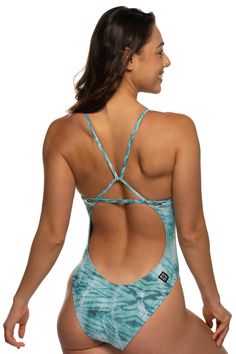 Perry | Women's Athletic One Piece Swimsuit | JOLYN Sporty T-back Swimwear With Crisscross Straps, Sports Swimwear With Straps And Low Back, Stretch Bodysuit With Straps And Low Back, Beach Swimwear With Tie Back And Tank Straps, Summer Athletic Swimwear With Crisscross Straps, Summer Workout Swimwear With Crisscross Straps, Stretch Swimwear With Crisscross Straps And Low Back, Crisscross Low Back Stretch Swimwear, Sporty Fitted Swimwear With Crisscross Straps