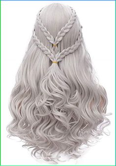 PRICES MAY VARY. Mersi silver wigs perfect for cosplay show, Halloween, party, role playing, theme activities The long braided wigs are made totally according the role, will make you look like her very much! Mersi wigs are made of top quality material, soft to touch, and comfortable to wear Wig cap size: 22'' with 2 adjustable straps, which can fit different head size Guarantee: 30 Days No-reason to return. Please feel free to contact us if you have any questions, it's my honor to serve you! Mer Silver Wigs, 5 Minute Hairstyles, Women Costume, Back To School Hairstyles, Holiday Hairstyles, Braided Hair, Costume Wigs, Party Halloween, Braids For Long Hair