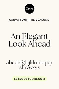 the font and numbers for an elegant look ahead typeface, which is also in black