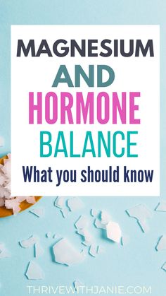 Magnesium and hormone balance go together. If you have magnesium deficiency you will also likely have several hormonal imbalances. Learn why magnesium is imoportant for hormone balance Hormonal Imbalances, Magnesium Deficiency, Hormone Balance, Thyroid Health, Adrenal Fatigue