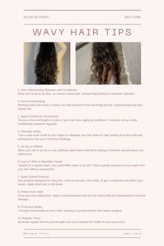 Hair Care Tips For Wavy Hair, Haircare Routine For Wavy Hair, How To Get Long Wavy Hair, Healthy Wavy Hair Tips, Wavy Hair Essentials, How To Get Naturally Wavy Hair, How To Take Care Of Wavy Hair Tips, Hair Care Routine For Wavy Hair, Hair Tips For Wavy Hair