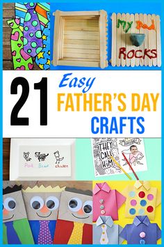 father's day crafts for kids that are easy to make