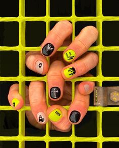 Manicure For Men, Nails For Men, Men Hands, Neon Green Nails, Bunny Nails, Trend Ideas, Punk Nails