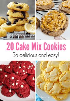 the top 20 cake mix cookies that are so delicious and easy to bake in