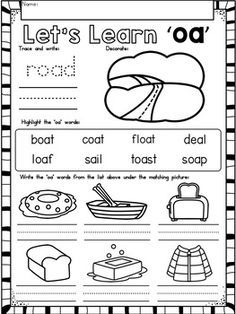 the worksheet for learning how to read and write letters with pictures on it