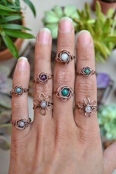 Easy Diy Jewelry To Sell, Diy Anklets, Jewelry To Sell, Abby Road, Diy Wire Jewelry Rings, Wire Wrapped Stone Jewelry, Wrapped Rings