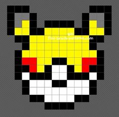 an image of a pixellated animal with yellow and black squares on the bottom half