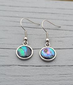 Abalone Earrings. Dangling Earrings. Gift For Her, Wedding, Anniversary Gift, Christmas Gift, Gift For Mom, Birthday Gift. Pierced Round Stainless Steel Earrings, Round Stainless Steel Earrings For Anniversary, Anniversary Round Stainless Steel Earrings, Gift Stainless Steel Drop Earrings, Round Pendant Earrings As Gift, Metal Round Pendant Earrings As Gift, Nickel-free Stainless Steel Round Earrings, Nickel-free Round Stainless Steel Earrings, Handmade Stainless Steel Round Earrings