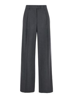 Straight pantsGreyHigh waistBelt loopsFront button closureTwo rear welt pocketsPences at the frontTonal stitchingFabricRegular fitGender: WomenMaterial: 100% COTTONColor: GREYMade in: ITProduct ID: 40232733R625*Import tax/duty will be calculated at checkout (If applicable) Pants Straight, Straight Pants, Flare Pants, Bottoms Pants, Womens Bottoms, Dolce And Gabbana, High Waist, Top Brands, Stitching