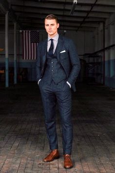 This is a Premium 3 Piece Suit by  crafted from high quality fabric and imported materials. Our products are handcrafted by experienced tailors who make sure the that the stitching is precise, lining is proper and the overall product is sturdy enough to not go out of shape for more than a few years. Also all our products have extra margins in their length, sleeves, sides so it's easily alterable if your size changes after some time. To see more available colours and designs in this collection, C Mens Tweed Suit, 3 Piece Suit Wedding, Tweed Wedding, Suit For Wedding, Tweed Wedding Suits, Donegal Tweed, Blue Suit Men, Dinner Suit, Tweed Suit