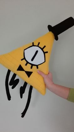 Bill Cipher Plush, Plushie Tutorial, Bill Cypher, Yellow Triangle, Gravity Falls Bill, Creation Art, Plushie Patterns, Bill Cipher